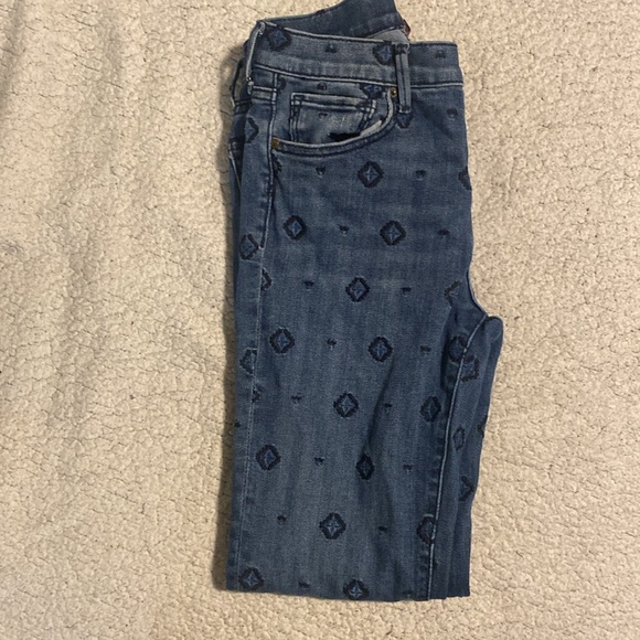 Driftwood geometric Jeans! Really super cute!! Size 26’ they do have stretch. - Picture 4 of 5